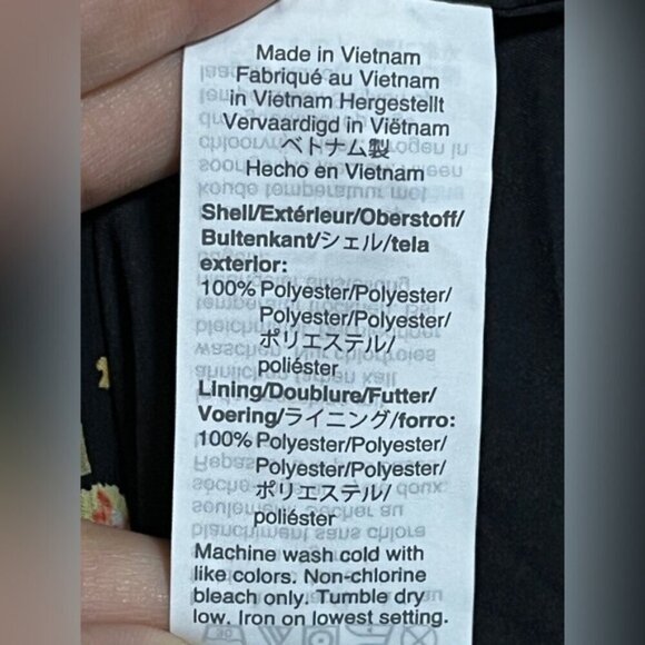 Madewell Floral Midi Dress – Size 4, V-Neck Flutter Sleeve Black Multi-Color - Picture 11 of 11